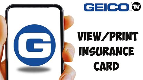 Image result for GEICO Proof of Insurance Example Phone App