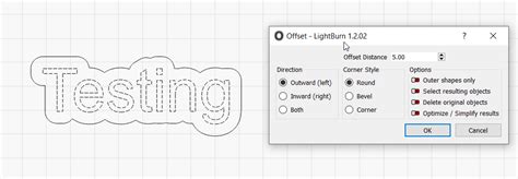 Image result for Lightburn Offset Fill Setting When to Use