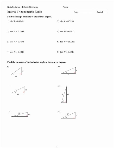 Image result for Inverse Trig Functions Worksheet.doc