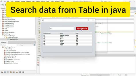Image result for JTable Java Netbeans