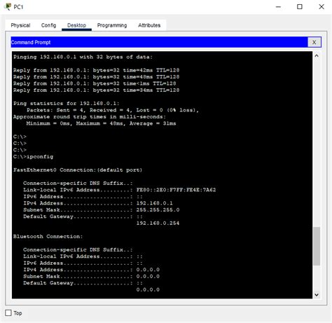 IPConfig Output に対する画像結果