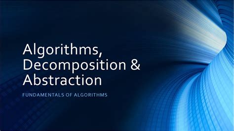 Image result for Algorithmic Decomposition