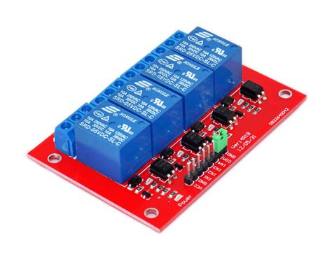 12V 4 Channel Relay Module with Labels に対する画像結果