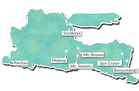 Image result for Java Attractions Map