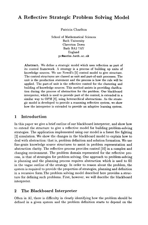 Image result for Strategic Problem Solving Model