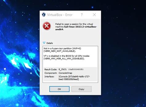 Image result for How to Make VM VirtualBox Error