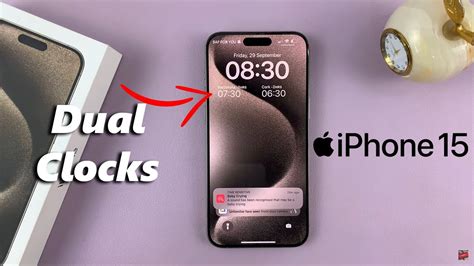 Toradh íomhá ar iPhone 15 Lock Screen Clock