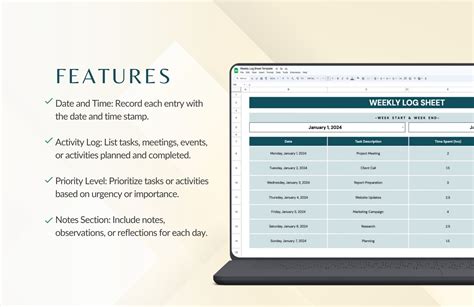 Image result for Weekly Log
