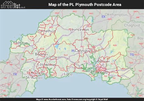 Toradh íomhá ar PL Postcode Area