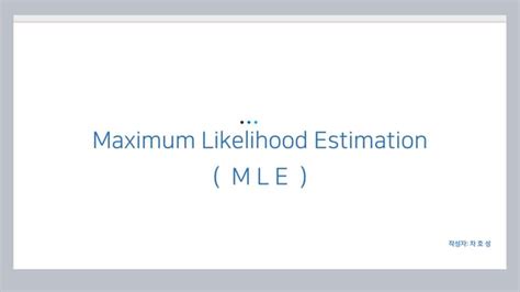 Image result for Maximum Likelihood Estimation