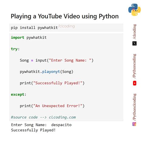 Image result for Python Language Image for YouTube