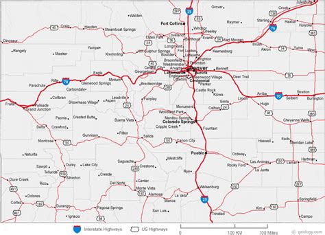 Image result for Simple Map of Colorado