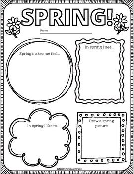 Image result for Spring Writing Worksheets