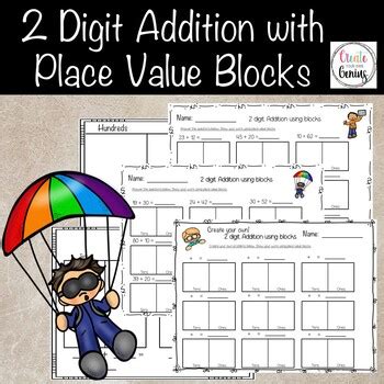 Image result for Place Value 2-Digit Addition Template