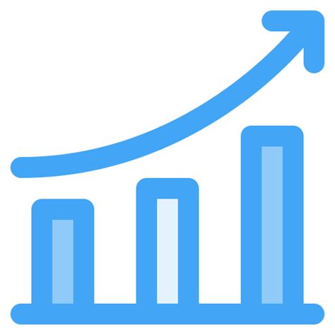 Image result for Increasing Line Chart Graph Blue Icon
