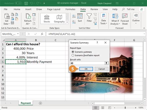 Résultat d’images pour Scenario Excel