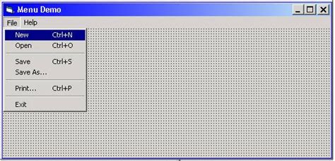Image result for Menu Editor in VB