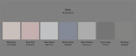 Image result for Silver Color Sample