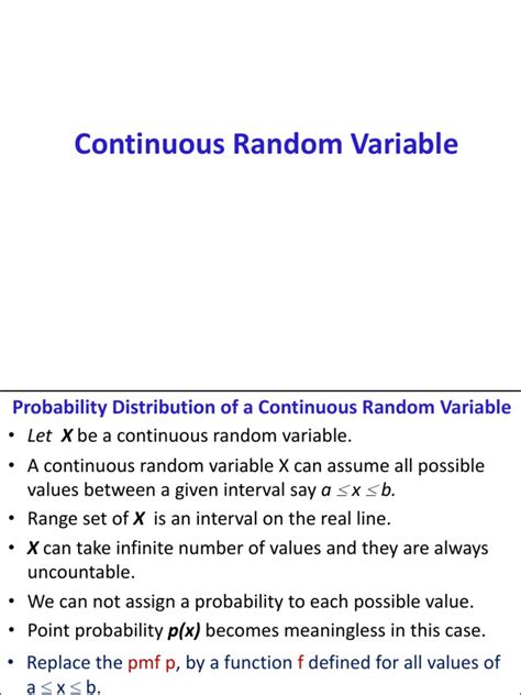 Image result for Continuous Random Variable Distribution