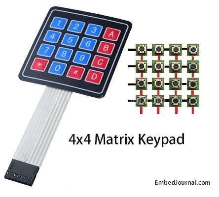 4x4 Matrix Keypad Project に対する画像結果