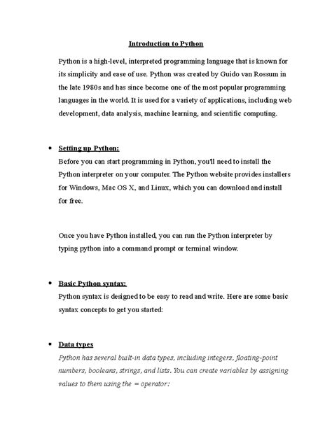 Image result for An Overview of Textual Programming Language Pyton