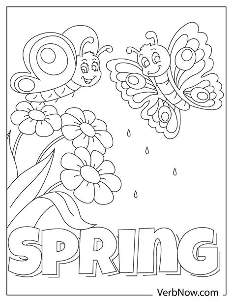 نتيجة الصورة لـ Spring Coloring Pages for Pre-K