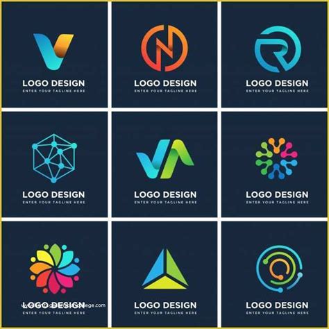 Free Sign Design Templates Of Modern Logo Design Templates Set Vector ...
