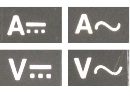 Image result for Alternating Current Symbol On Multimeter