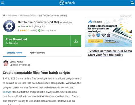 Image result for Bat to exe Compiler Program