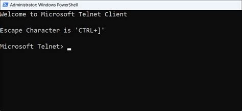 Toradh íomhá ar Telnet On Windows