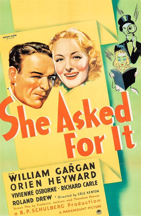 She Asked for It 1937 に対する画像結果