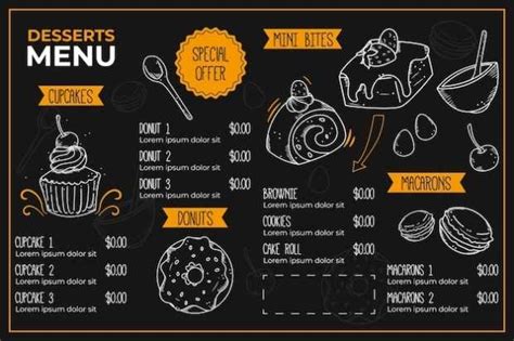 Image result for Free Digital Menu Templates