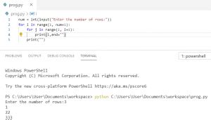 Image result for Patterns Print with Python