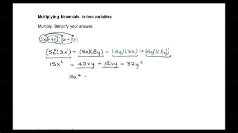 Image result for Multiplying Binomials Examples