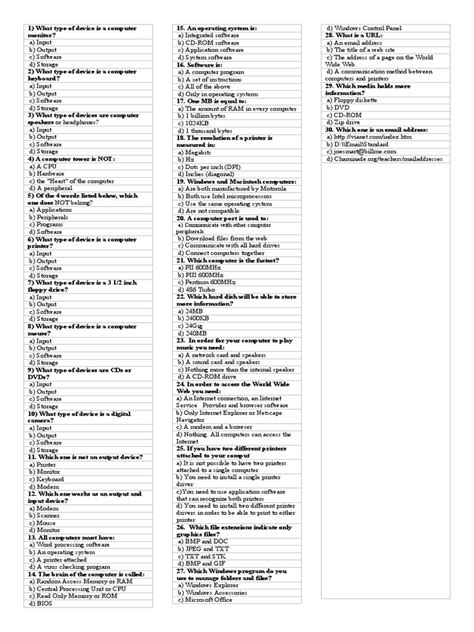 Image result for Basic Computer Aptitude Test