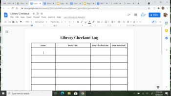 Image result for Library Book Sign Out Log