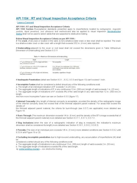 Image result for API 1104 Weld Test