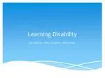 Image result for What Is a Learning Disability Slide