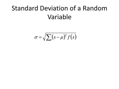 Image result for Standard Deviation Discrete Random Variable