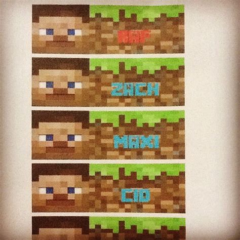 Minecraft themed name tags | Projects to try, Projects, Name tags