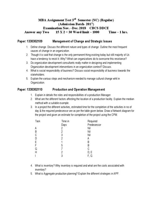 Image result for MBA Questions and Answers PDF