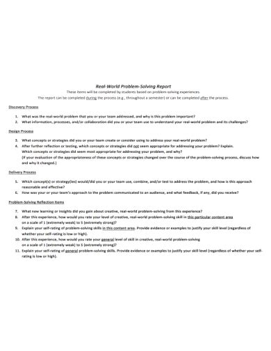 Group Problem Solving Report に対する画像結果