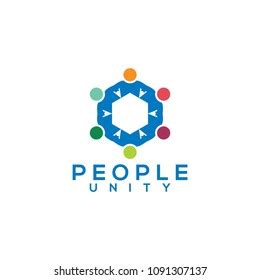 Toradh íomhá ar People Unity Logo Design
