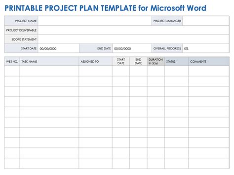 Image result for Project Assignment Template Word