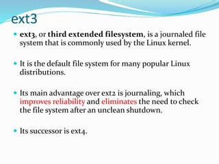 Image result for Ext3 File System