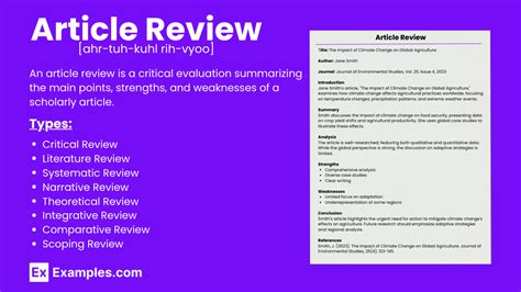 Image result for Comprehensive Review of an Article Example