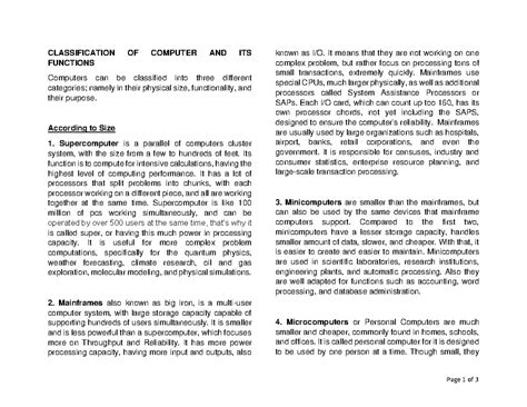 Toradh íomhá ar Classification of Computer Cover Page