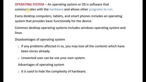 Afbeeldingsresultaten voor Disadvantages of Operating System