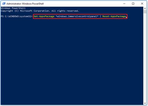 Toradh íomhá ar PowerShell Reset PC