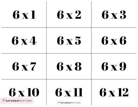 Image result for Multiplication Flash Cards Printable